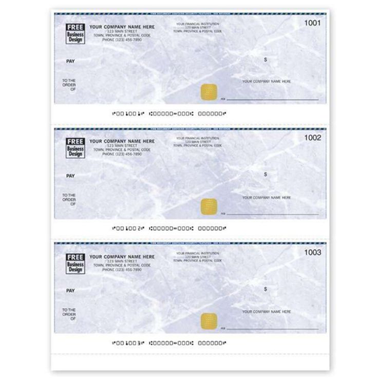 Quickbooks Security Cheques - 1 Part