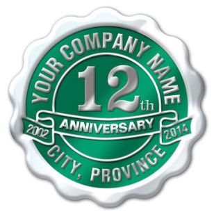 Anniversary Seal - 1 11/16 Circle