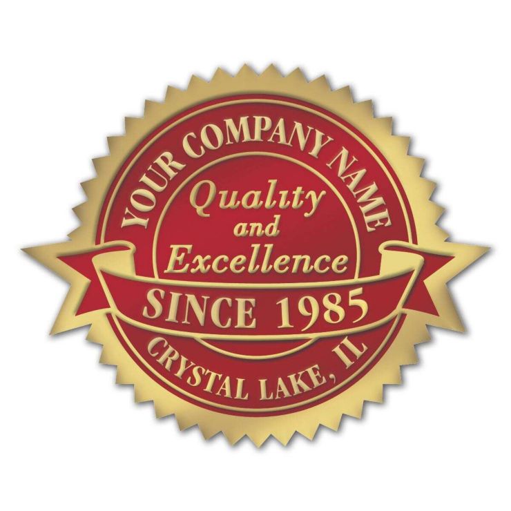 Anniversary Seal - 1 7/8" x 1 1/2" - Bronze