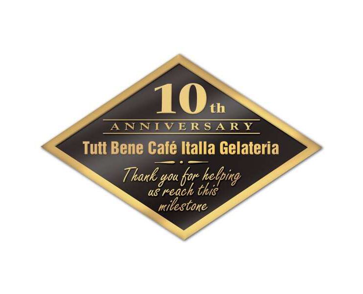 Anniversary Seal - 2 3/4" x 1 15/16" - Bronze