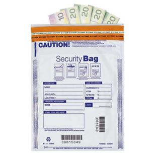 Single Pocket Deposit Bag Opaque - 9 X 12