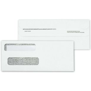 Self Seal Double Window Confidential Envelope - 8 5/8 X 3 5/8