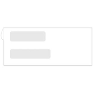 Self Seal Double Window Confidential Envelope - 8 3/4 x 3 3/4