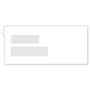 Double Window Confidential Envelope - 9 1/2 x 4 1/8