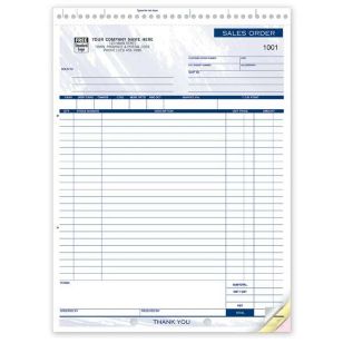 Large Invoice Book - 8 1/2 X 11
