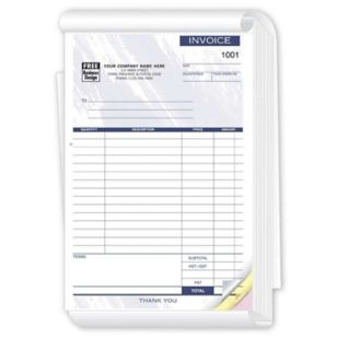 Compact Invoice Book - 5 2/3 x 8 1/2