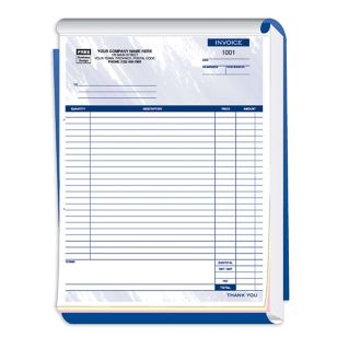 Large Invoice Book -  8 1/2 X 11