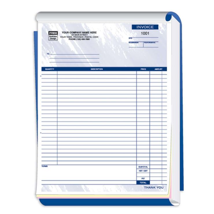 Large Invoice Book -  8 1/2" X 11 - 2 Part