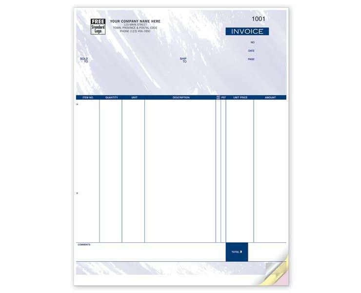 Software Compatible Sales Invoice - 8 1/2" x 11 - 2 Part