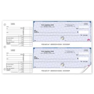 2-to-a-page High Security Cheques - 1 Part