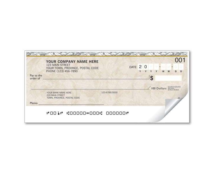 Personal Cheque-Festoon - 1 Part
