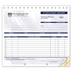 Compact Purchase Order - 8 1/2" X 7" - 2 Part