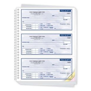Receipt Book - 6 1/4 x 8 1/2" - 2 Part