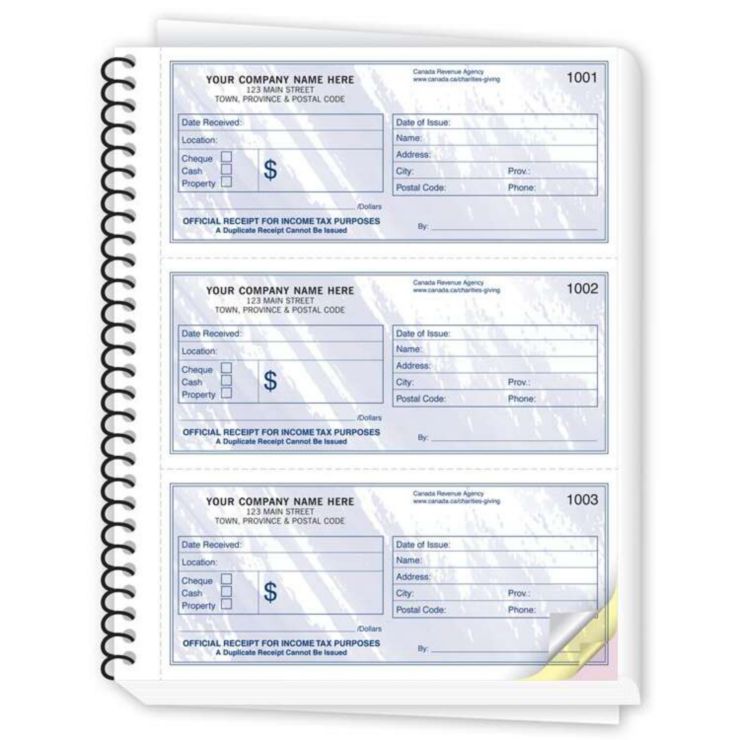Non Profit Receipt Book - 6 1/4 x 8 1/2" - 2 Part