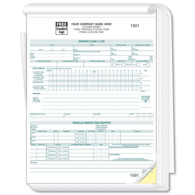 Trucking Combo Book - 8 1/2" X 11 - 2 Part