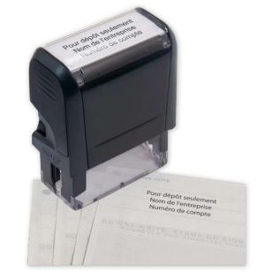 Self Inking Endorsement Stamp - 2 1/4 x 7/8