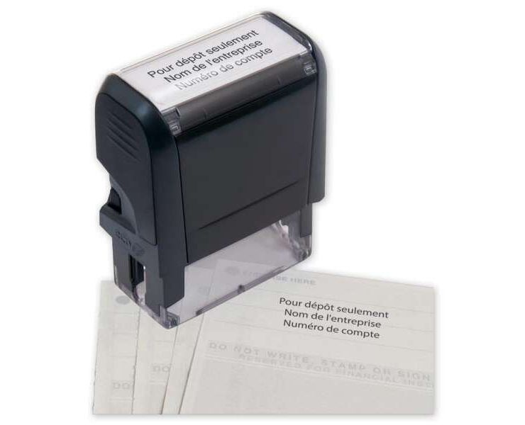 Self Inking Endorsement Stamp - 2 1/4" x 7/8"