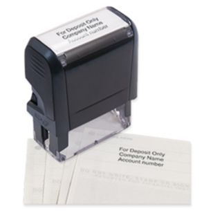 Self Inking Endorsement Stamp - 2 1/4 x 7/8