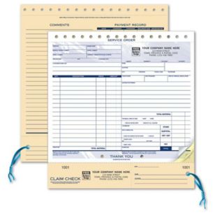 Large Service Order/Invoice - 8 1/2 X 8 1/2