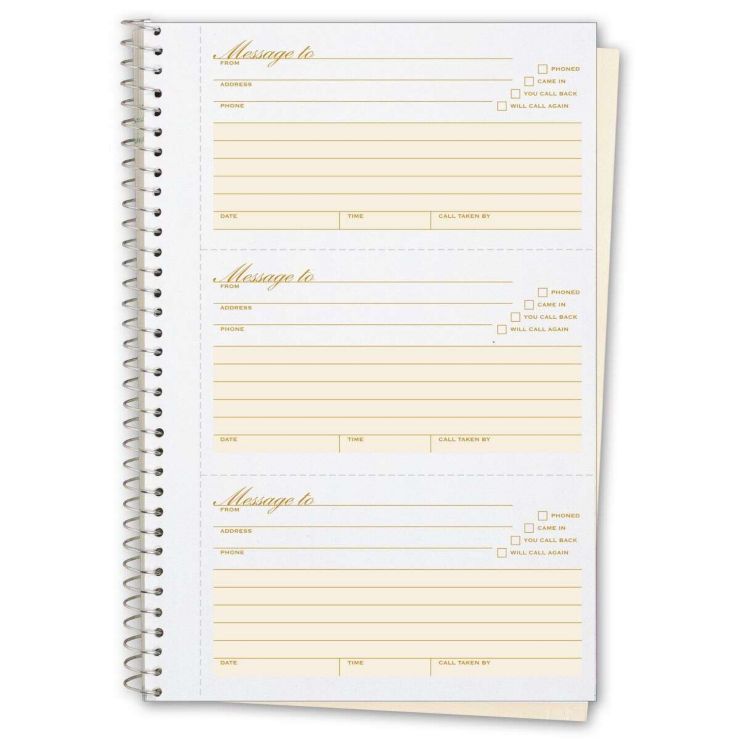 Phone Message Book