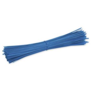 9 Plastic Coated Blue Wire Ties