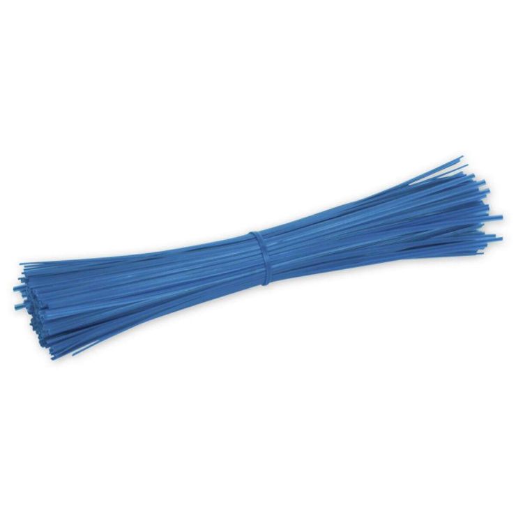 9" Plastic Coated Blue Wire Ties