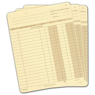 One-Write Ledger Cards