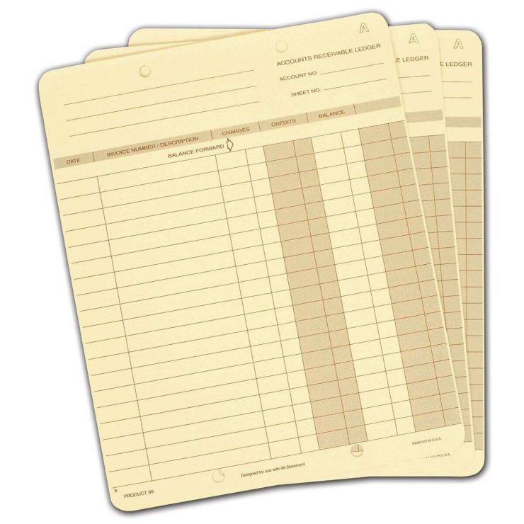 One-Write Ledger Cards