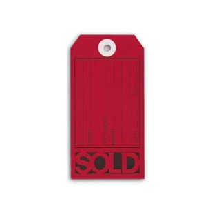 Sold Tags, Red