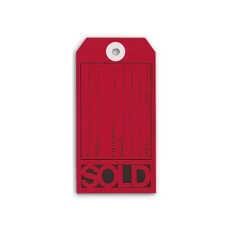 Sold Tags, Red