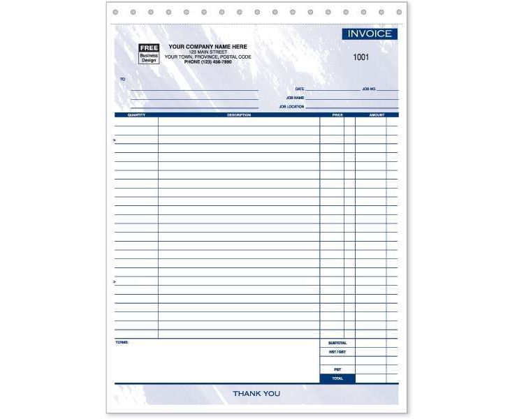 Contractor Invoice - Itemized Invoice For Large Jobs