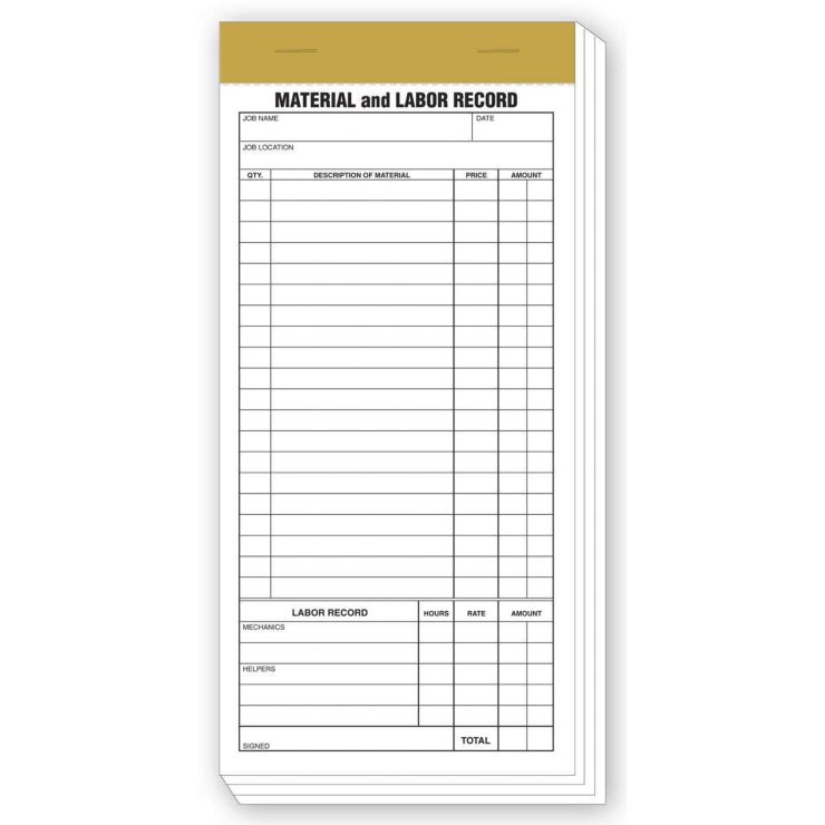 Compact Material And Labor Records
