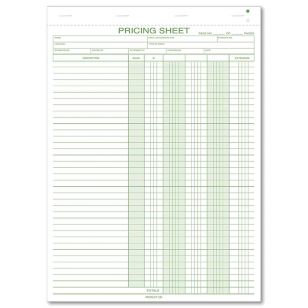 Pricing Sheets