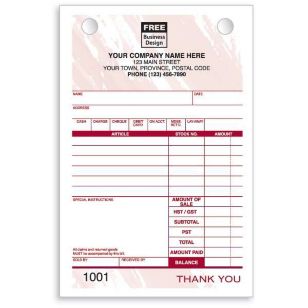 Jewelry Register Forms - Small Classic