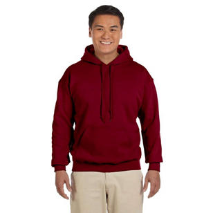 Gildan Adult Heavy Blend™ 8 oz., 50/50 Hooded Sweatshirt - Dark/Color - Garnet