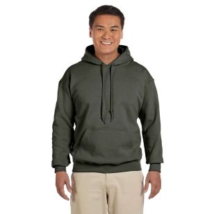 Gildan Adult Heavy Blend™ 8 oz., 50/50 Hooded Sweatshirt - Dark/Color - Green, Military