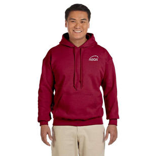 Gildan Adult Heavy Blend™ 8 oz., 50/50 Hooded Sweatshirt - Dark/Color - Red, Cardinal