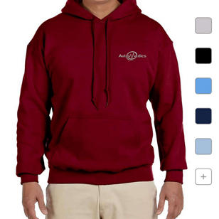 Gildan Adult Heavy Blend™ 8 oz., 50/50 Hooded Sweatshirt - Dark/Color - Red