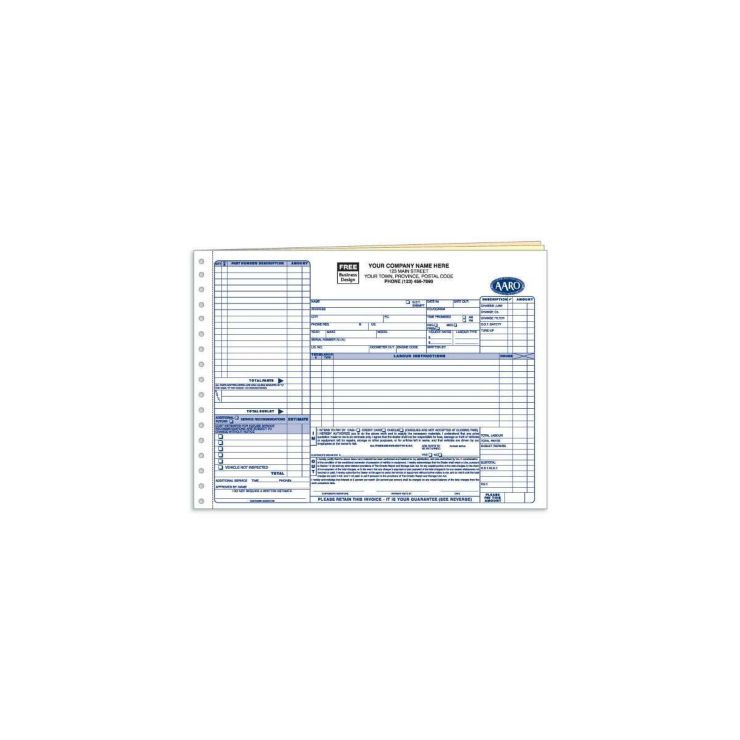 Aaro Automotive Repair Work Orders