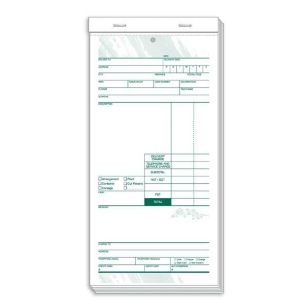 Florist Order Form Pads