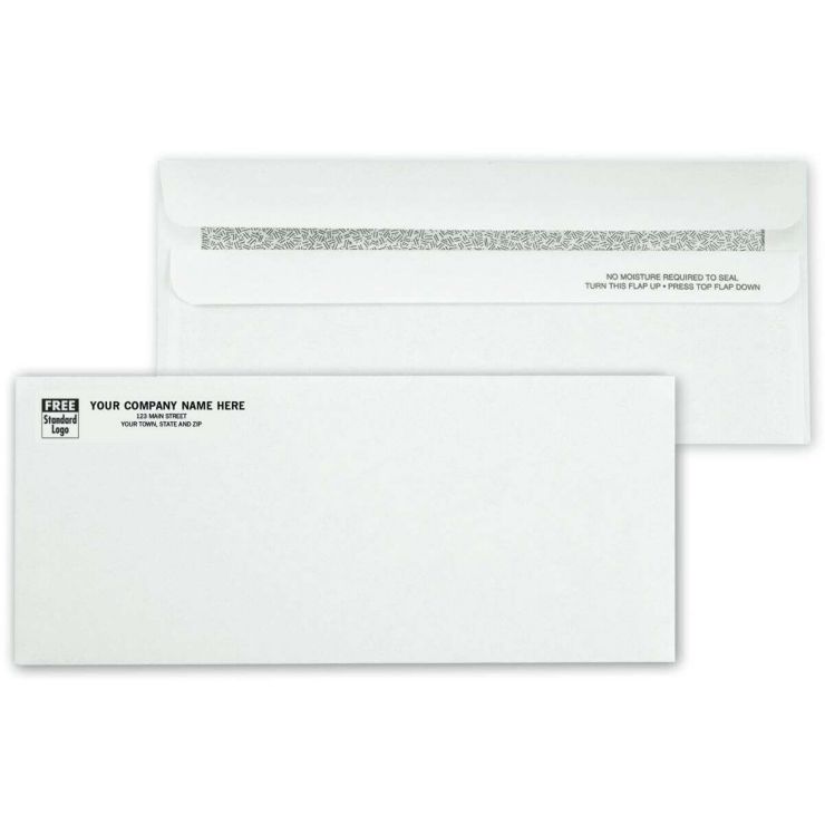 #10 Security Envelope, Self Seal, Security Tint, No Window