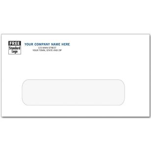 #6 3/4 Single Window Envelope, Gummed Seal