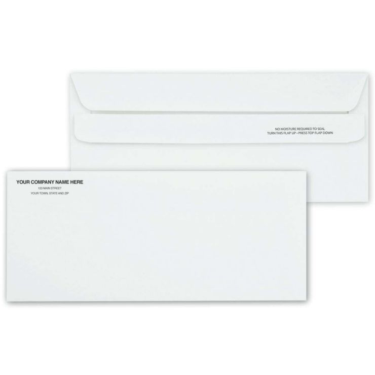 #10 Envelope, Self Seal, No Window, White