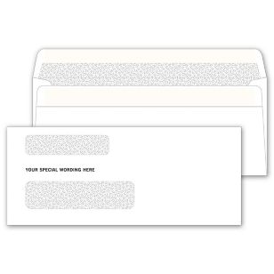 2-Window Confidential Envelope Self Seal 8-5/8 X 3-5/8