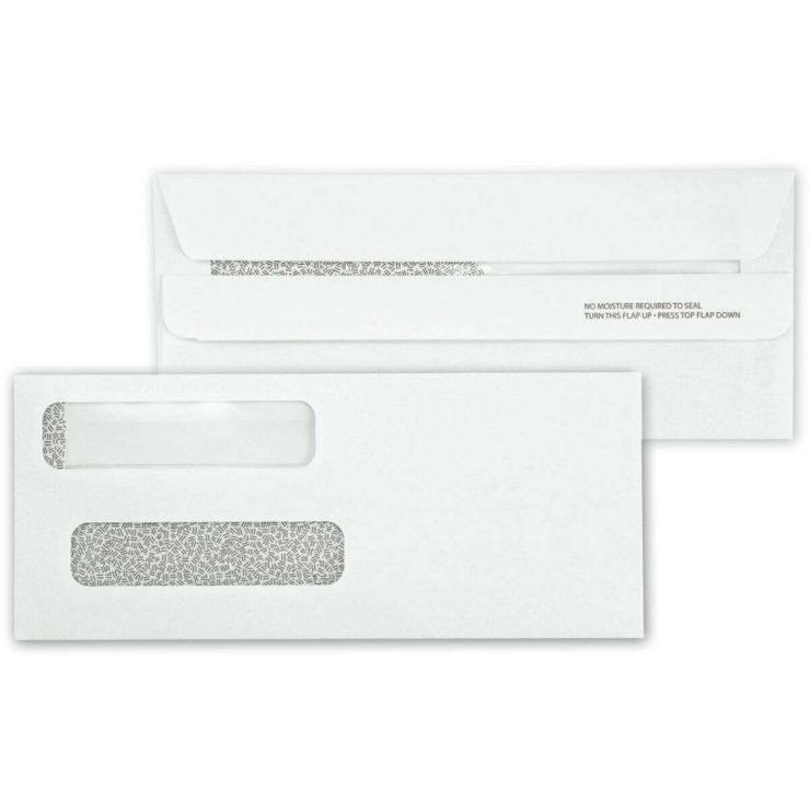 Cheque Envelopes, Double Window, Self Seal