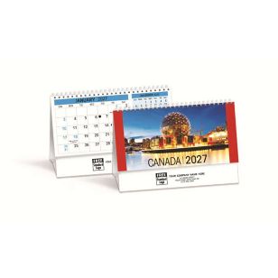 2027 Canada Desk Calendar - Bilingual