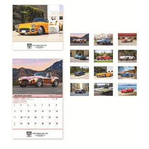 2027 Classic Cars Wall Calendar - Bilingual