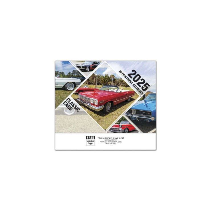 Disc Classic Cars Wall Calendar - English