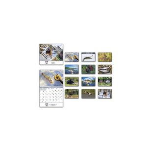 Disc Hunting & Fishing Wall Calendar - Bilingual