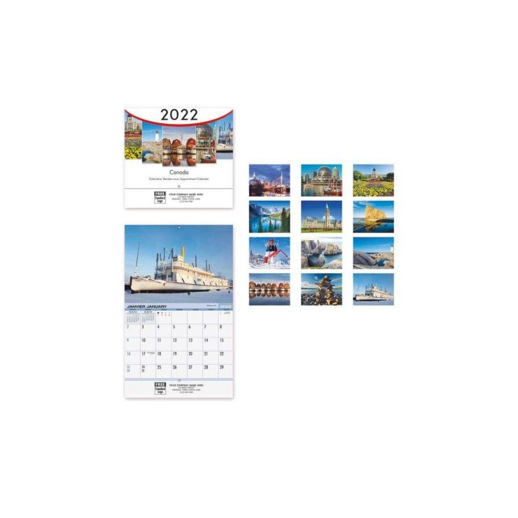 2026 Canada Wall Calendar - Bilingual